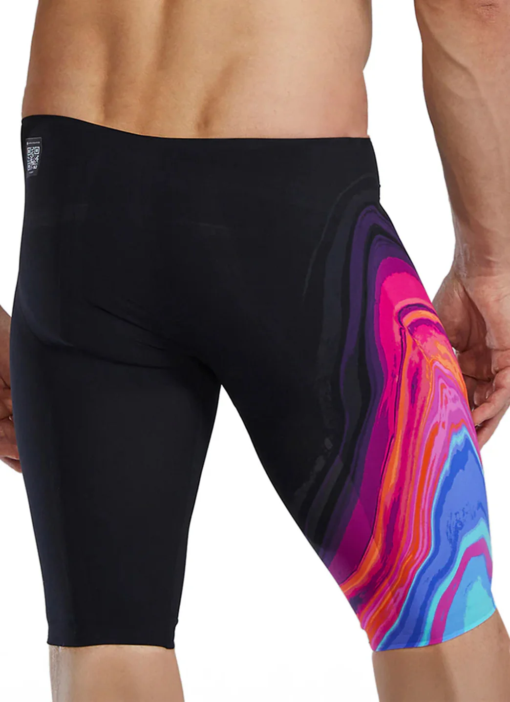 TYR Men's Venzo Volconyx High Waist Jammer Tech Suit Swimsuit - Image 4