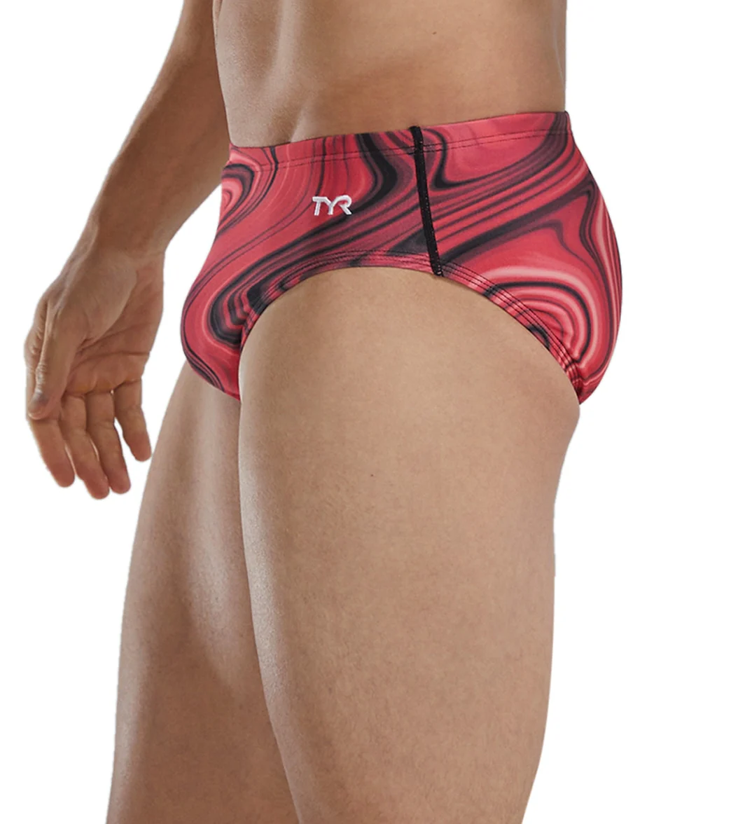 TYR Men's Vitality Durafast Elite Racer Brief Swimsuit - Image 10