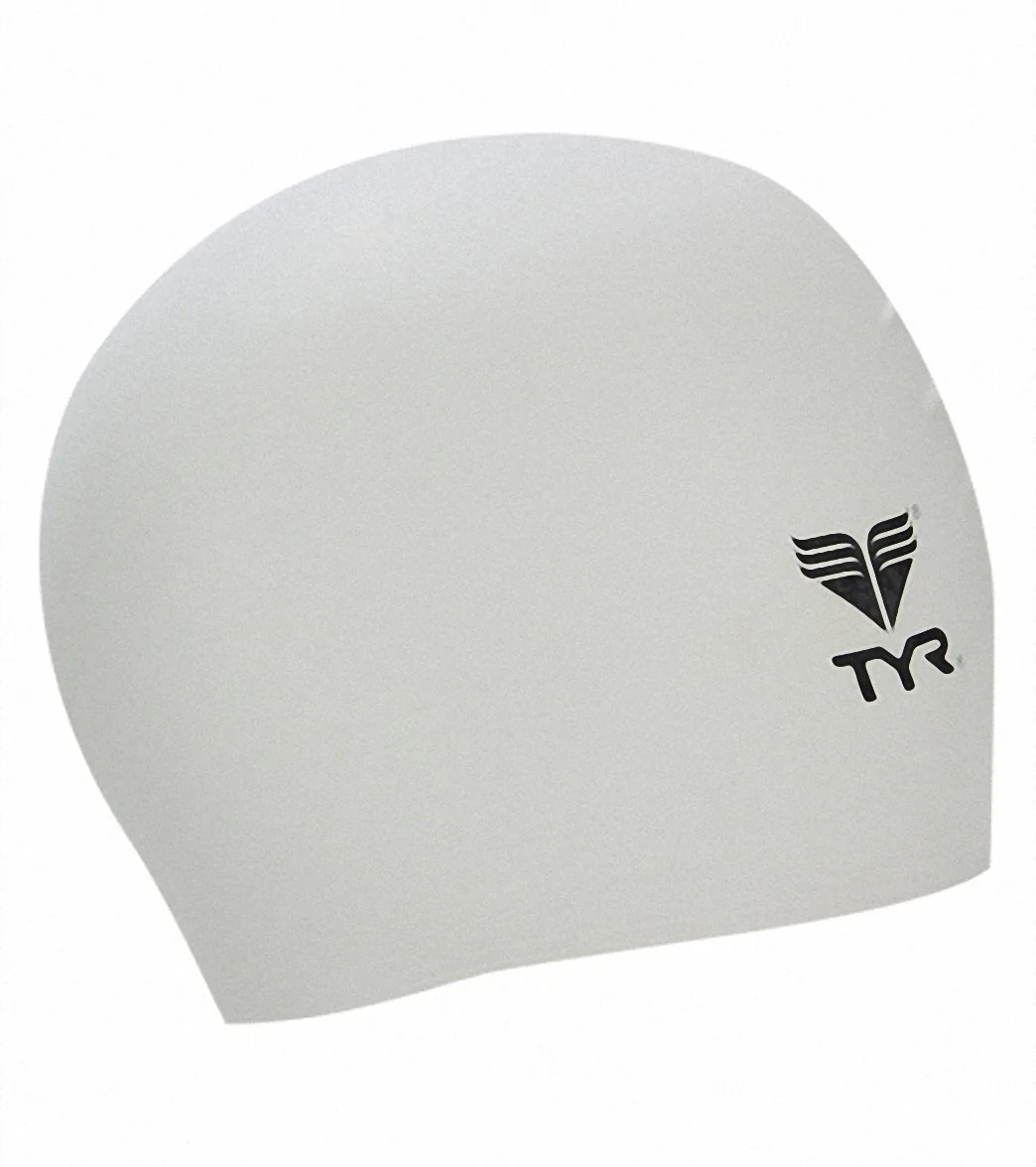 TYR Solid Latex Junior Swim Cap - Image 4
