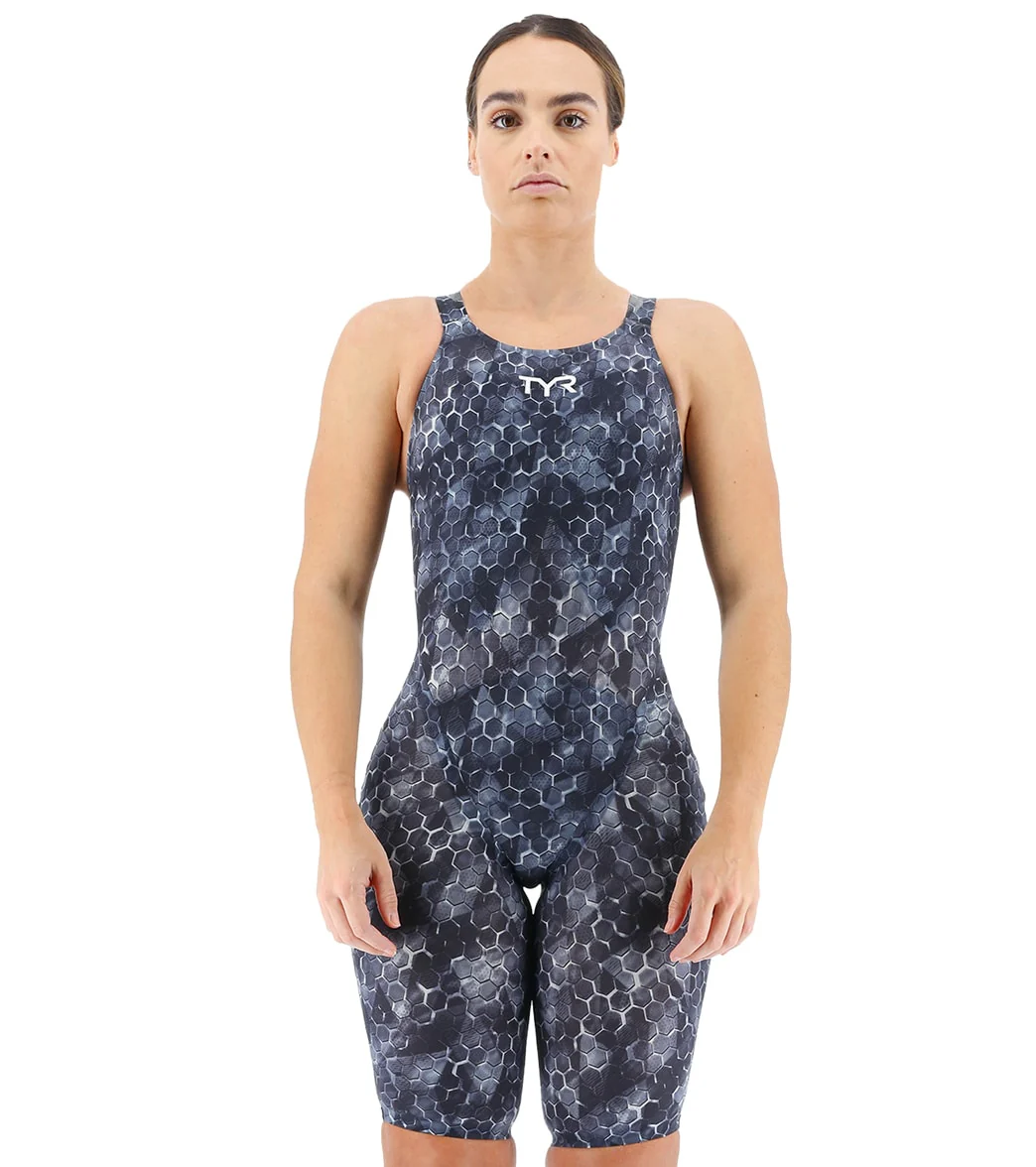 TYR Women's Avictor 2 Supernova Open Back Comfort Straps Flex Hip Tech Suit Swimsuit - Image 8