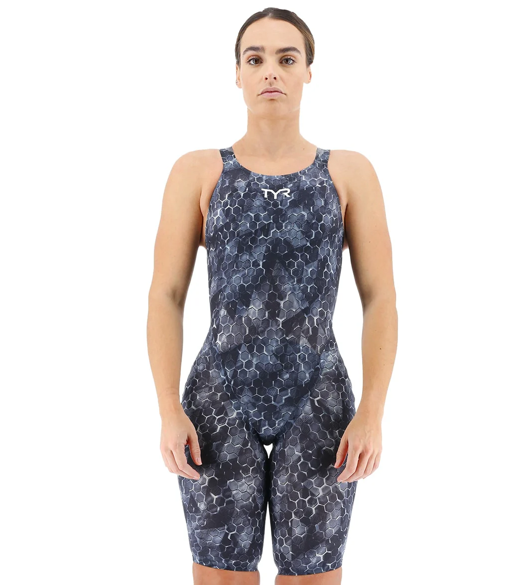 TYR Women's Avictor 2 Supernova Open Back Comfort Straps Tech Suit Swimsuit