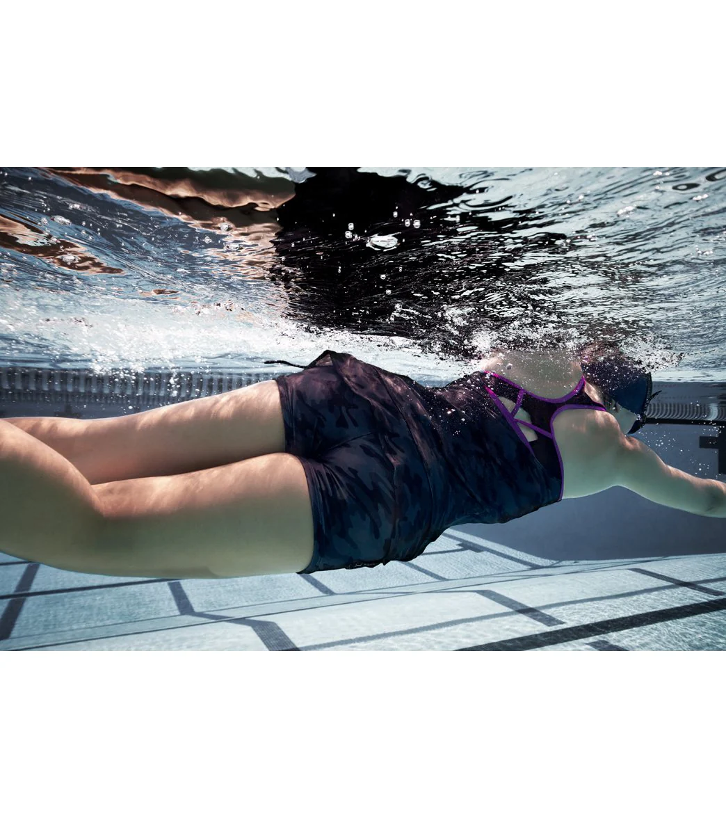 TYR Women's Blackout Camo Casey Boyshort Bikini Bottom - Image 7