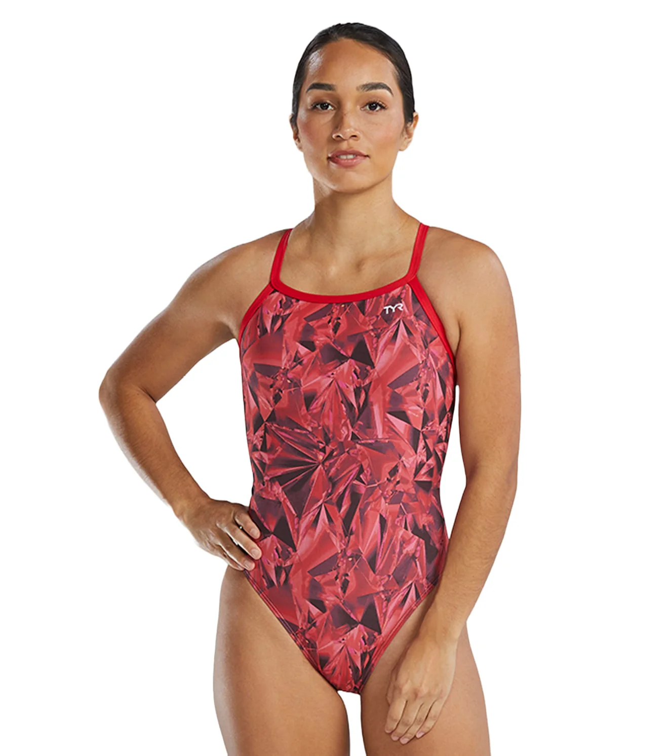 TYR Women's Crystalized Durafast Elite Diamondfit One Piece Swimsuit - Image 23