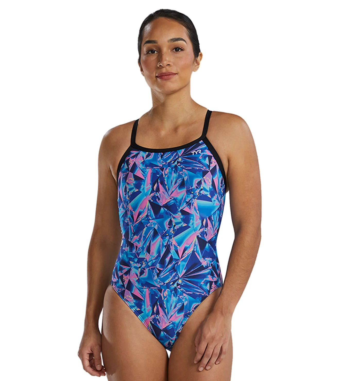TYR Women's Crystalized Durafast Elite Diamondfit One Piece Swimsuit - Image 3