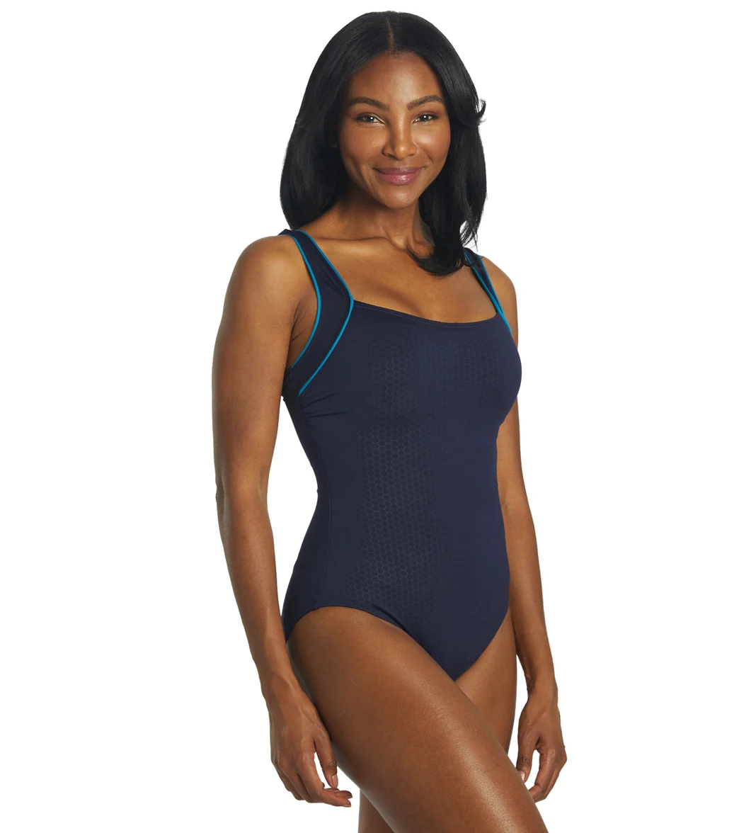 TYR Women's Hexa Square Neck Controlfit One Piece Swimsuit - Image 2