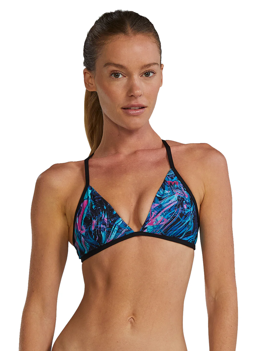 TYR Women's Marmaris Durafast Elite Triangle Tieback Bikini Top - Image 2