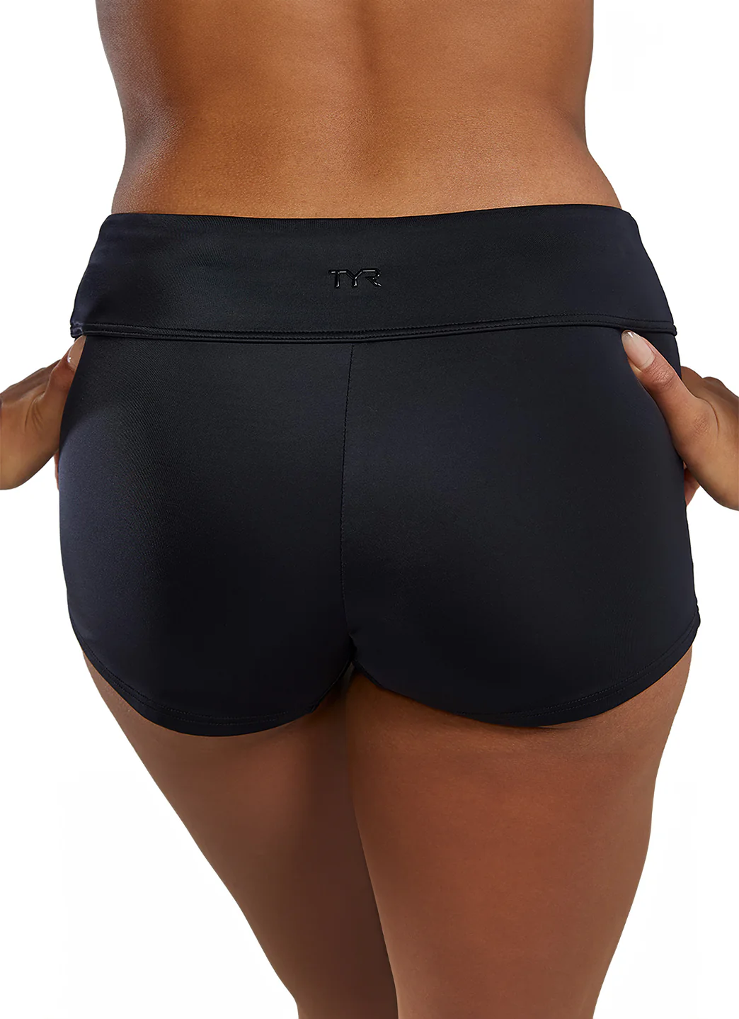 TYR Women's Solid Della Boyshort Bikini Bottom - Image 11
