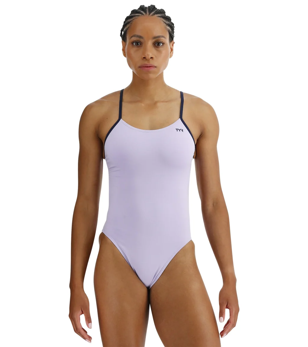 TYR Women's Solid Durafast Elite Cutoutfit One Piece Swimsuit - Image 100