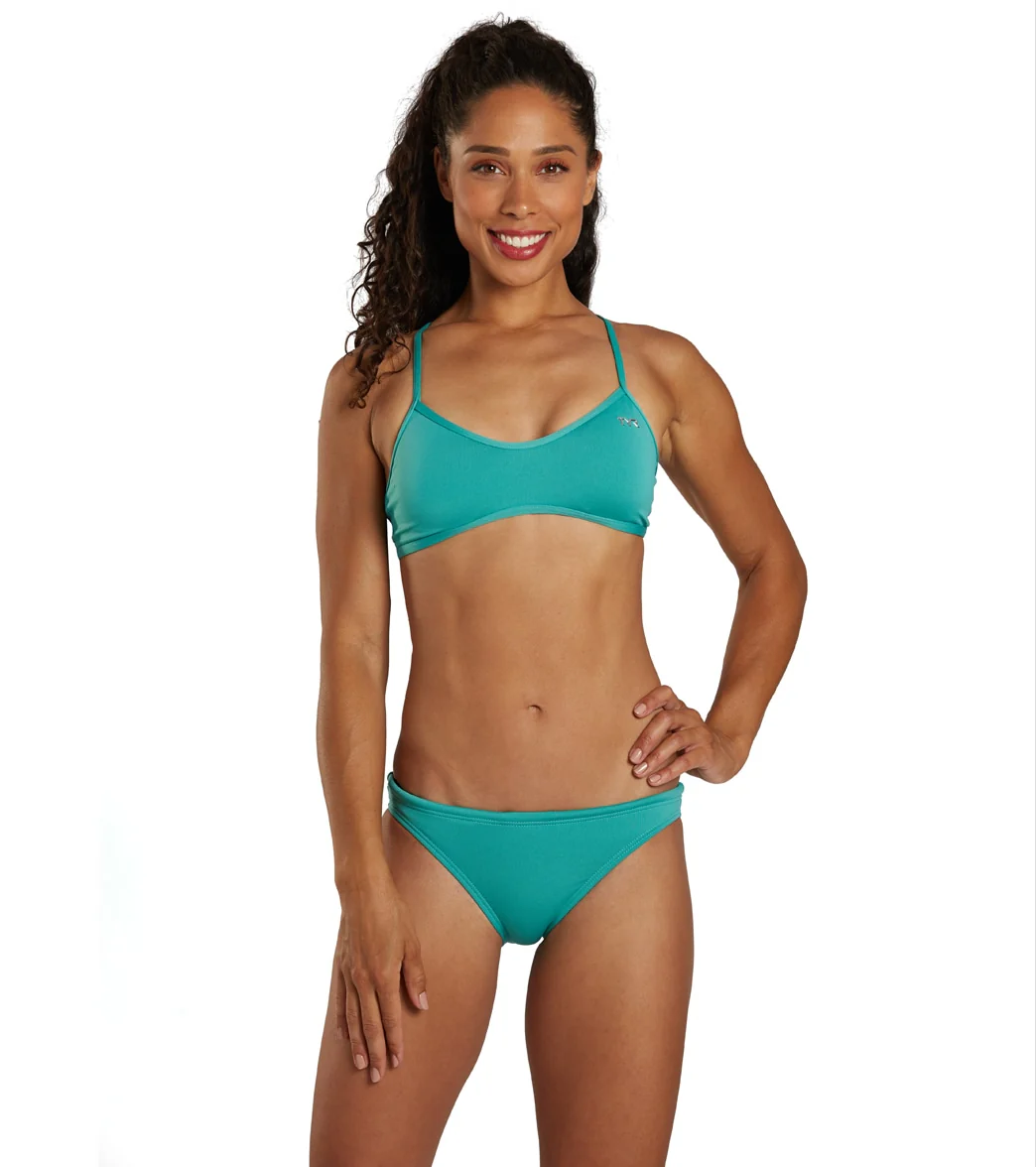 TYR Women's Solid Mini Bikini Bottom - Image 38