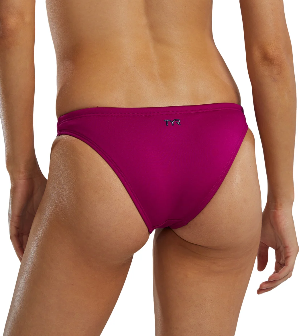 TYR Women's Solid Mini Bikini Bottom - Image 7