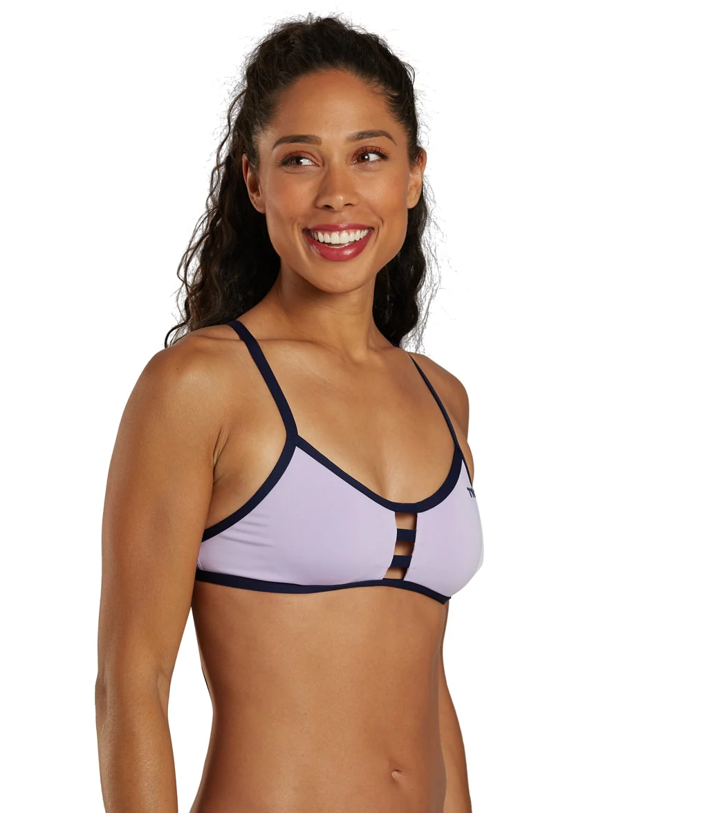 TYR Women's Solid Pacific Tieback Bikini Top - Image 20