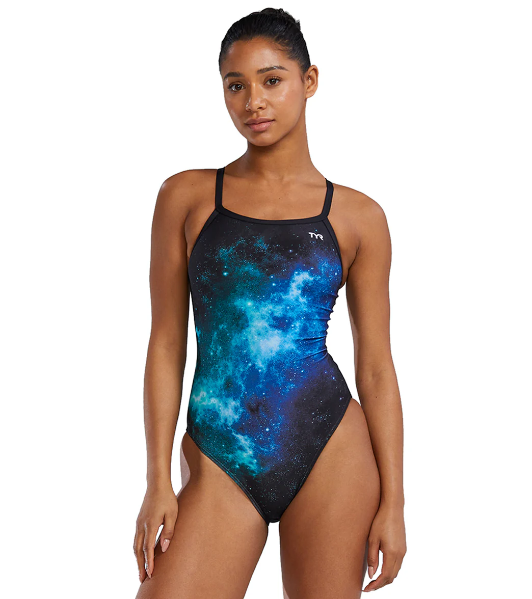 TYR Women's Starborne Diamondfit Durafast Elite One Piece Swimsuit - Image 9
