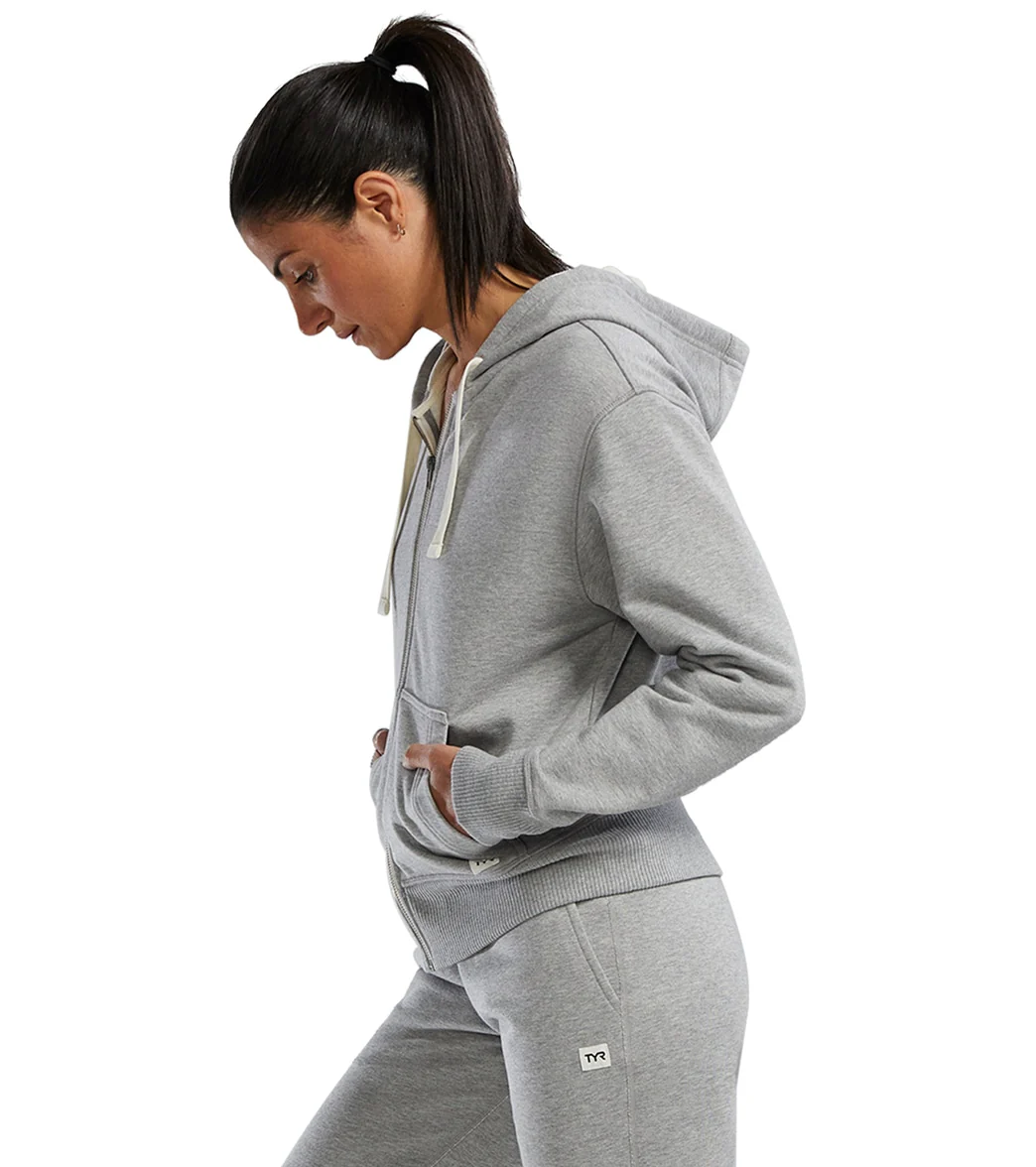 TYR Women's Ultrasoft Heavyweight Terry Full Zip Hoodie - Image 5