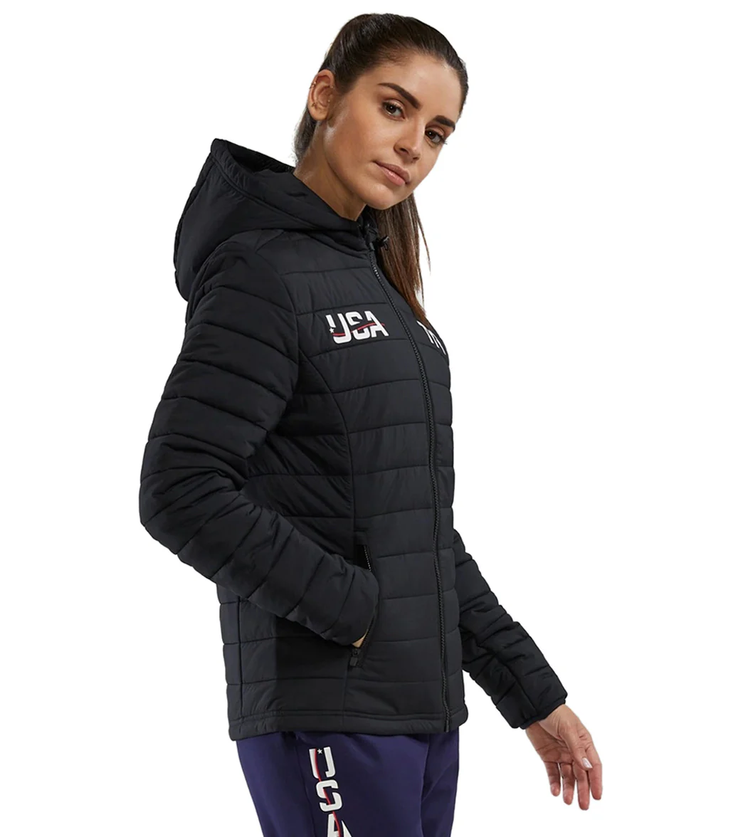 TYR Women's USA Hydrosphere Mission Puffer Jacket - Image 2