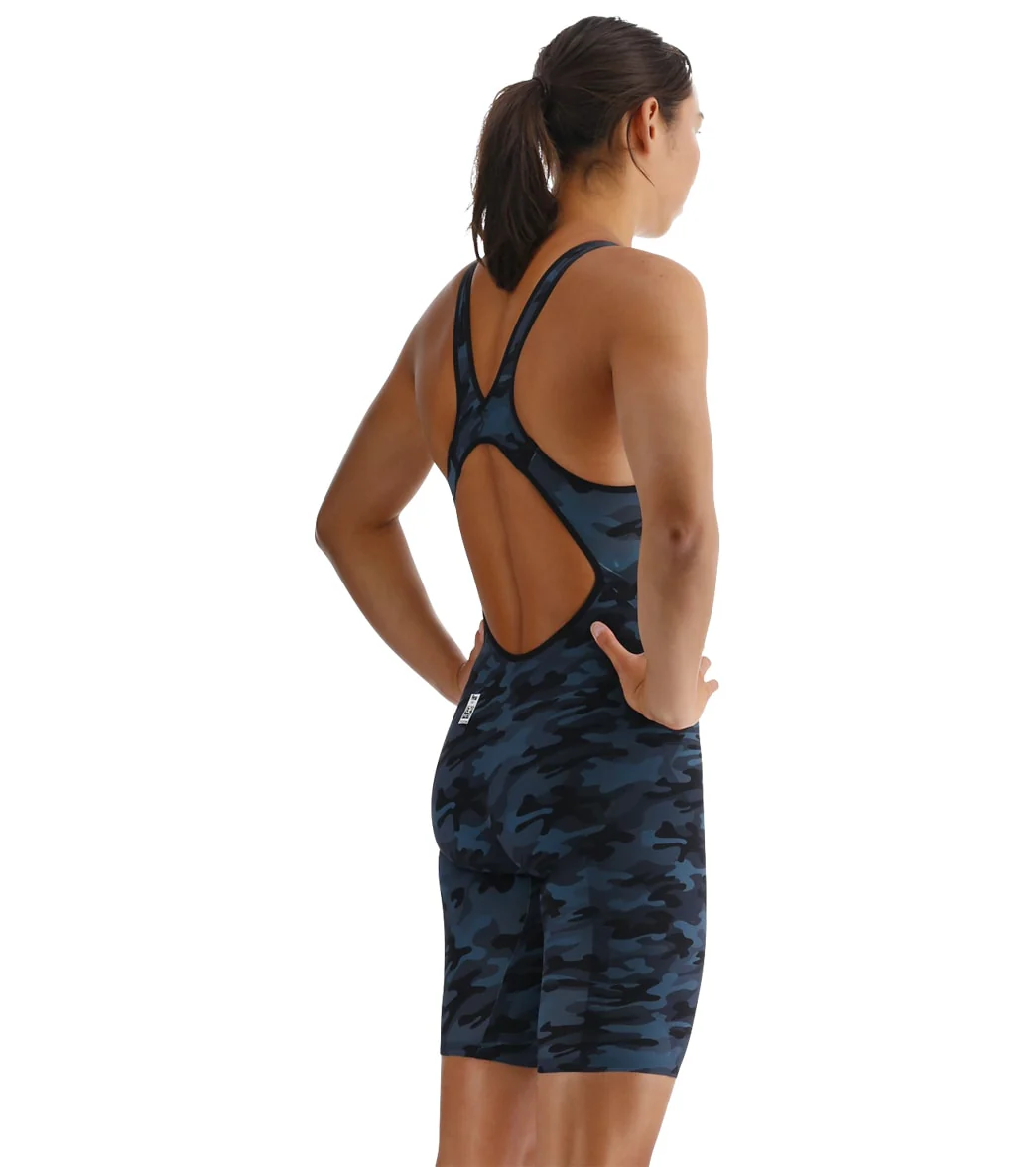 TYR Women's Venzo Camo Open Back Tech Suit Swimsuit - Image 33