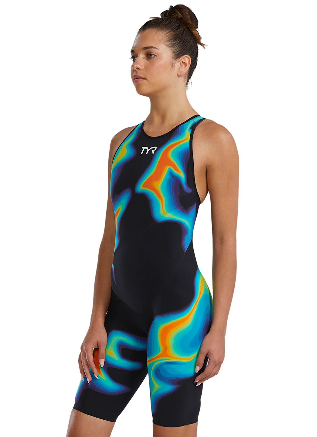 TYR Women's Venzo Infrared Closed Back Tech Suit Swimsuit - Image 11