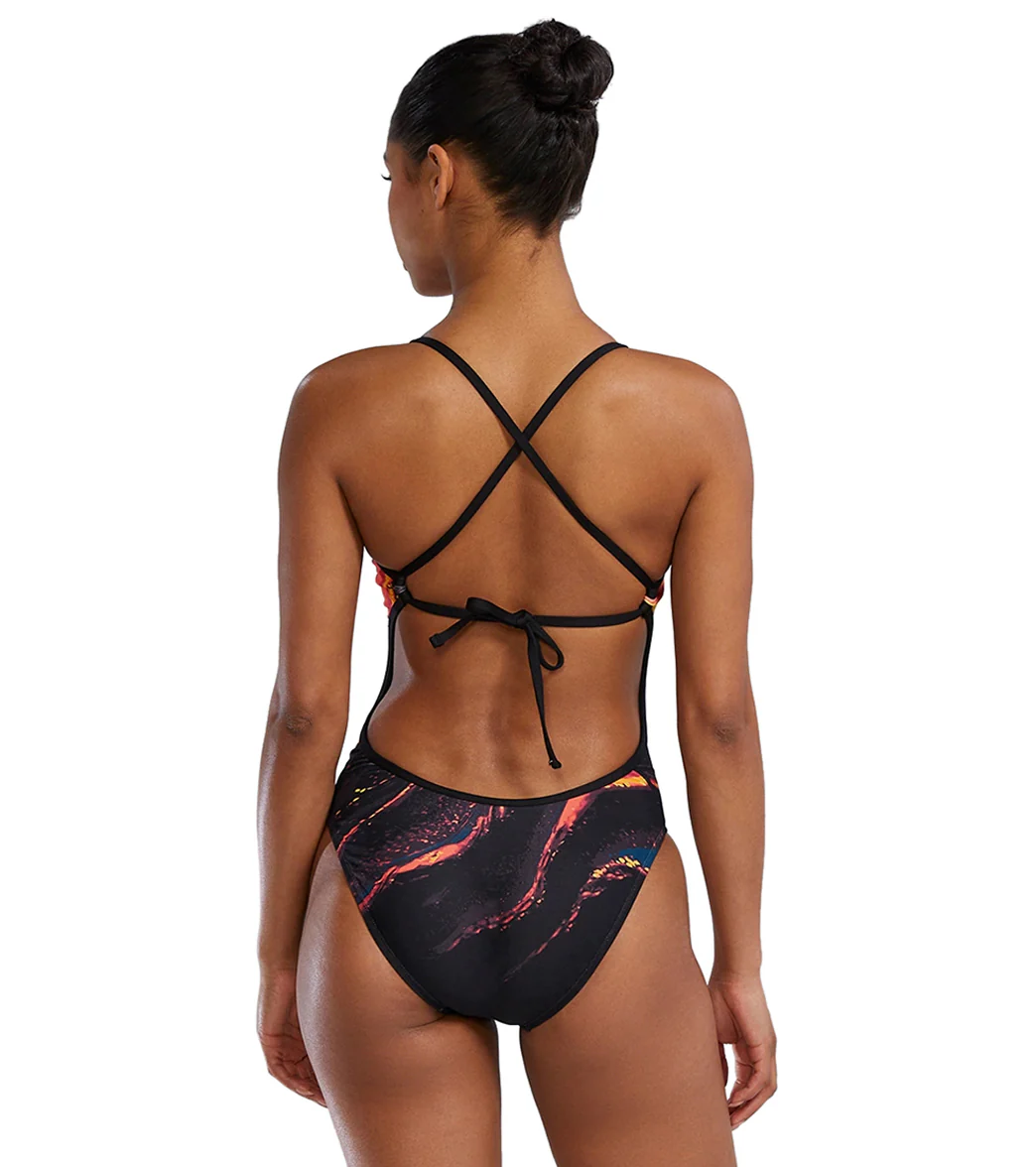 TYR Women's Vesuvius Crosscut Tieback One Piece Swimsuit - Image 2