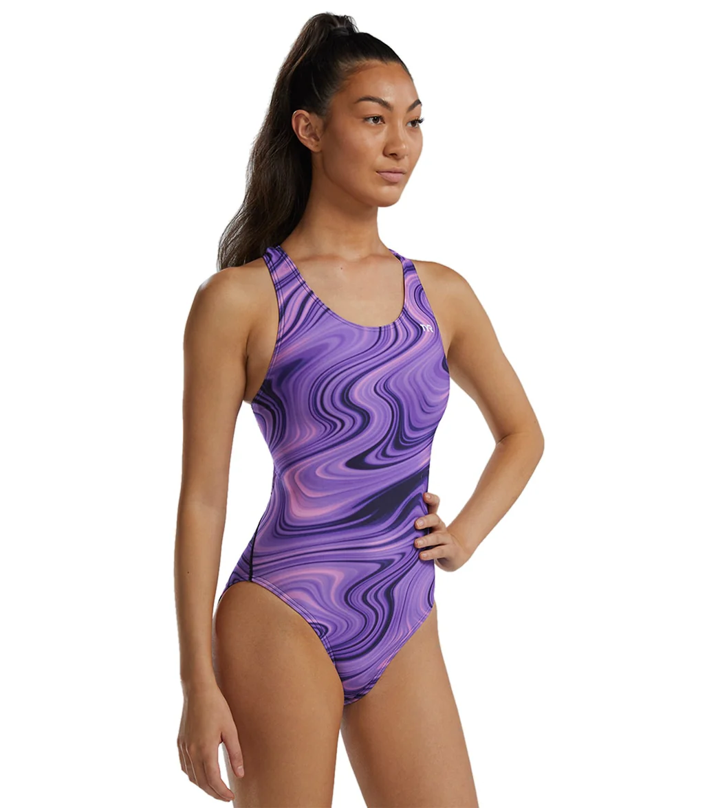 TYR Women's Vitality Durafast Elite Maxfit One Piece Swimsuit - Image 4