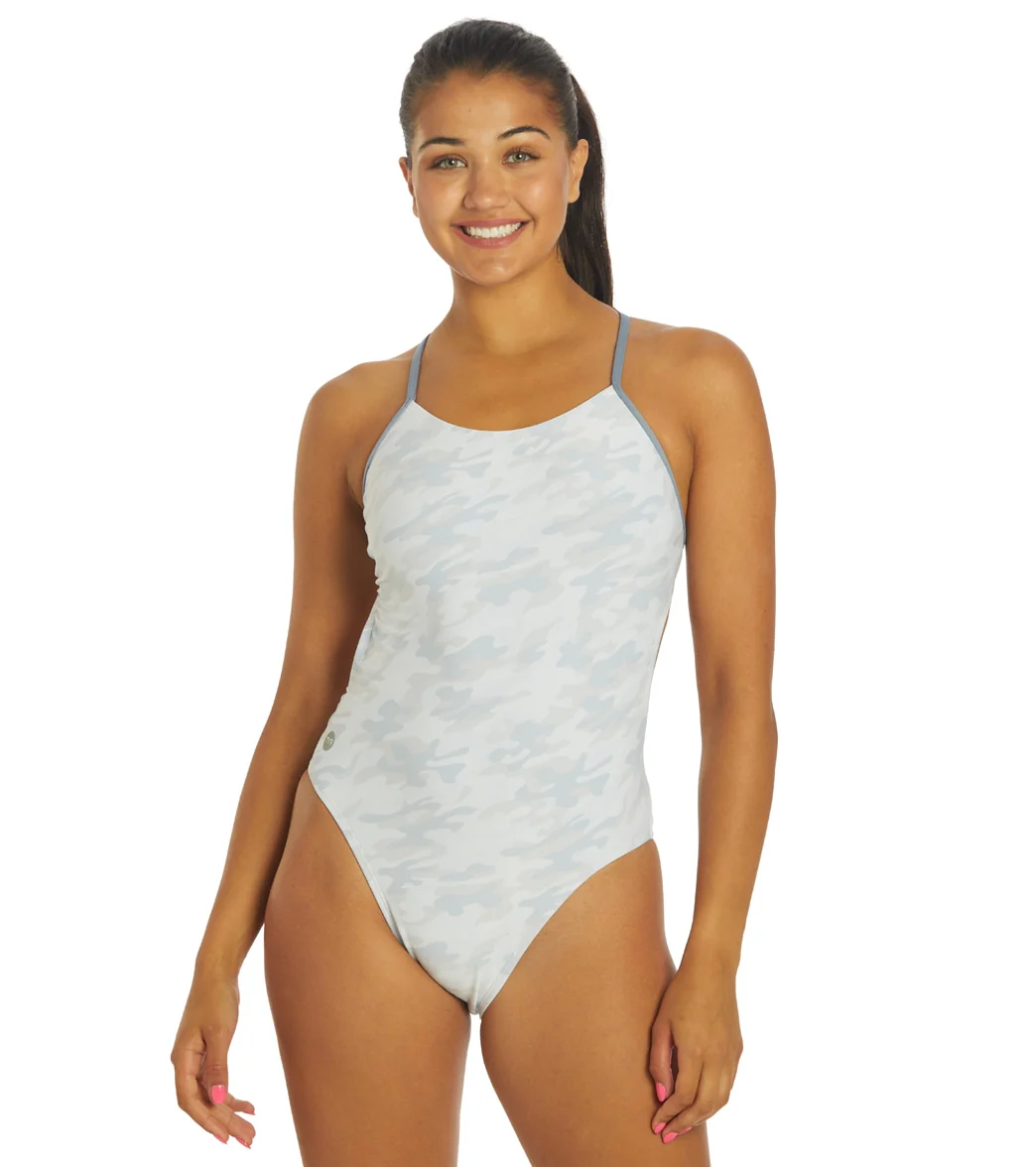 TYR Women's Whiteout Camo Cutoutfit One Piece Swimsuit - Image 11