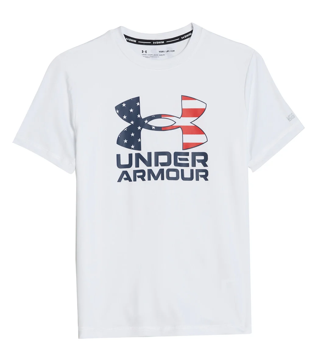 Under Armour Boys' Short Sleeve Americana Surf Shirt (Toddler, Little Kid, Big Kid) - Image 4