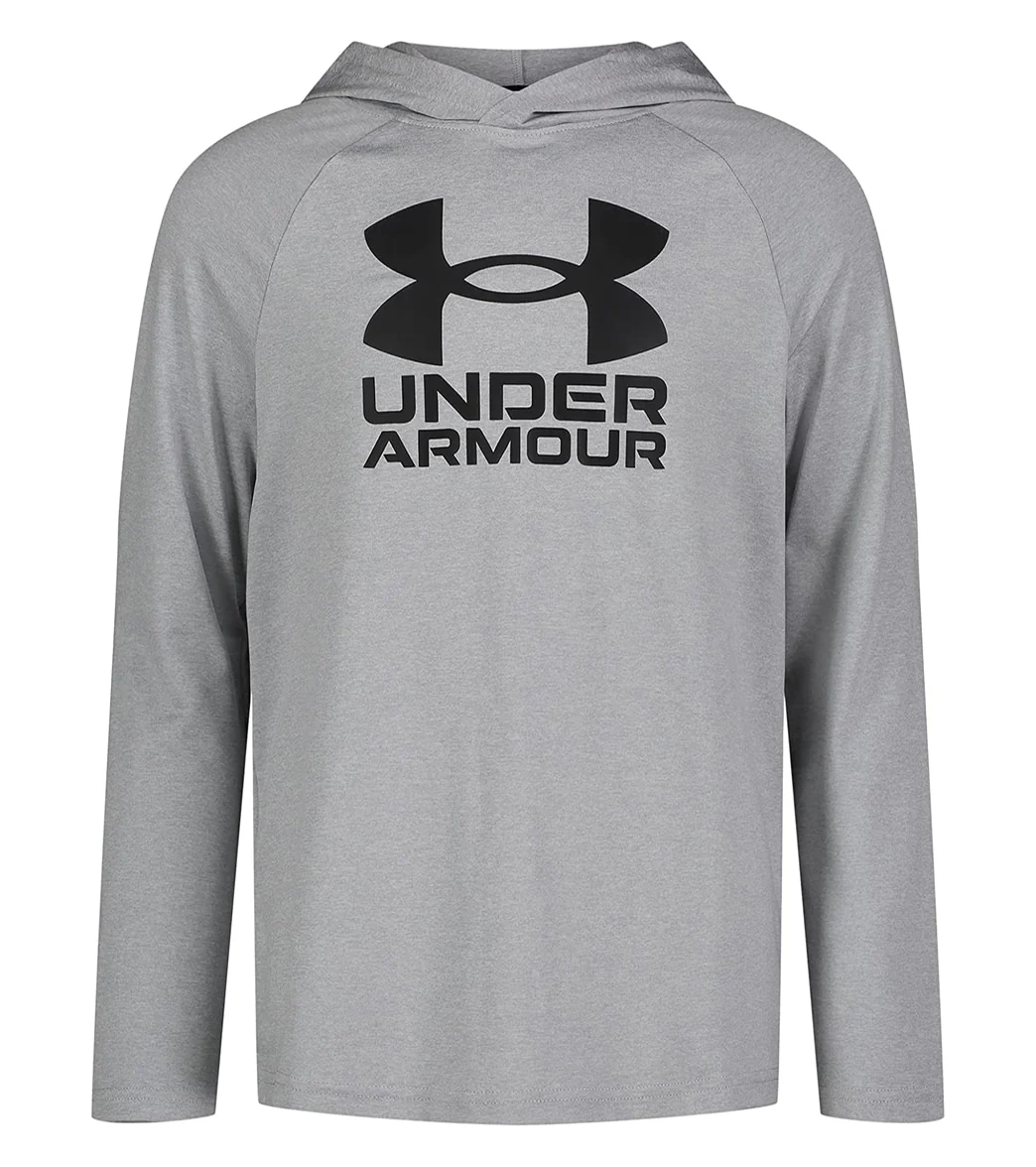 Under Armour Boys' UA Hooded Long Sleeve UPF Shirt (Little Kid, Big Kid) - Image 6