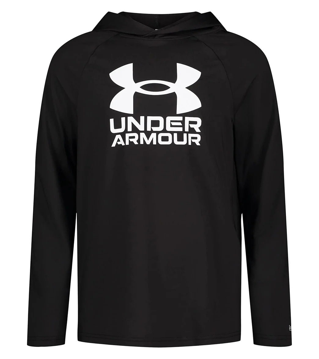 Under Armour Boys' UA Hooded Long Sleeve UPF Shirt (Little Kid, Big Kid) - Image 7