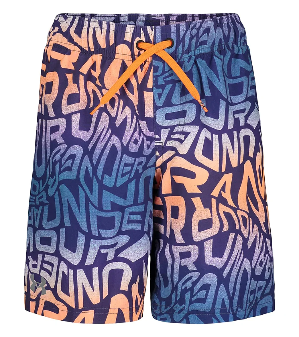 Under Armour Boys' UA Warp Logo Swim Trunks (Little Kid, Big Kid) - Image 11