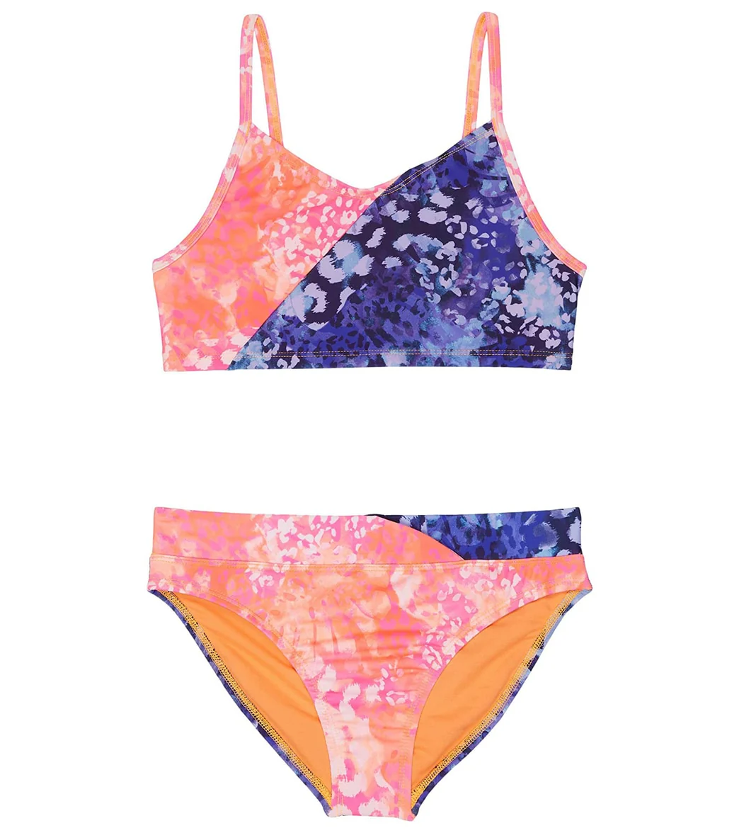 Under Armour Girls' UA Animal Tropic Two Piece Bikini Set (Little Kid) - Image 4