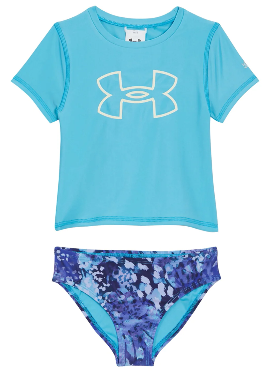 Under Armour Girls' UA Animal Tropic Two Piece Rashguard Set (Little Kid) - Image 5