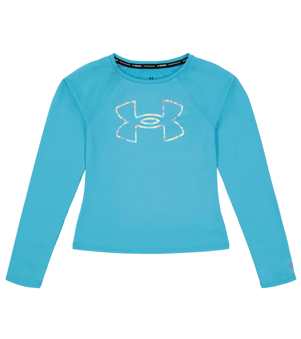 Under Armour Girls' UA Core Rashguard (Big Kid) - Image 7