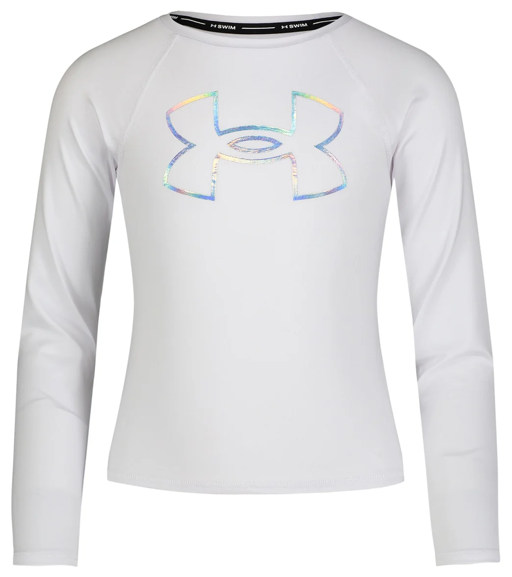 Under Armour Girls' UA Core Rashguard (Big Kid) - Image 8