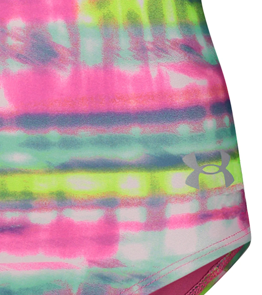 Under Armour Girls' UA Stripe Dash One Piece Swimsuit (Big Kid) - Image 3