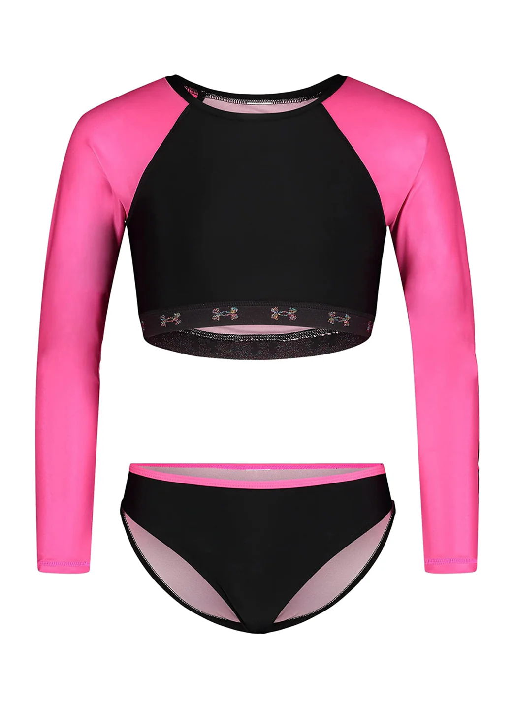 Under Armour Girls' UA Two Piece Rashguard Set (Little Kid, Big Kid) - Image 5