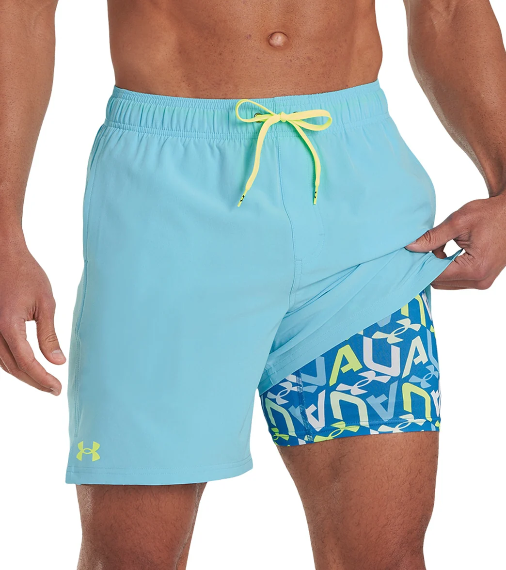 Under Armour Men's 18" Solid Compression Swim Trunks - Image 43