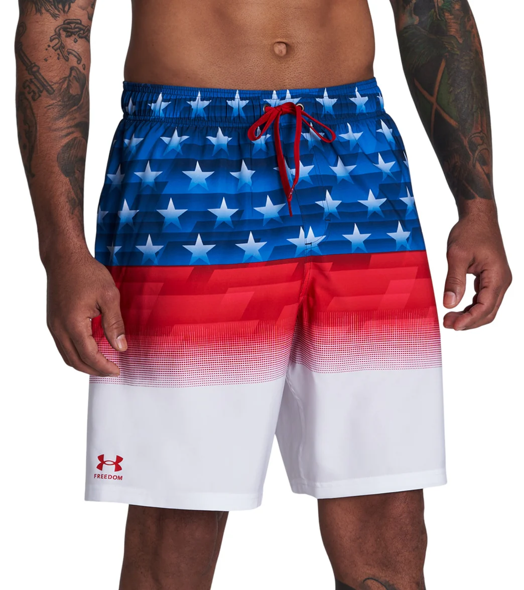 Under Armour Men's 20" Americana Swim Trunks - Image 8