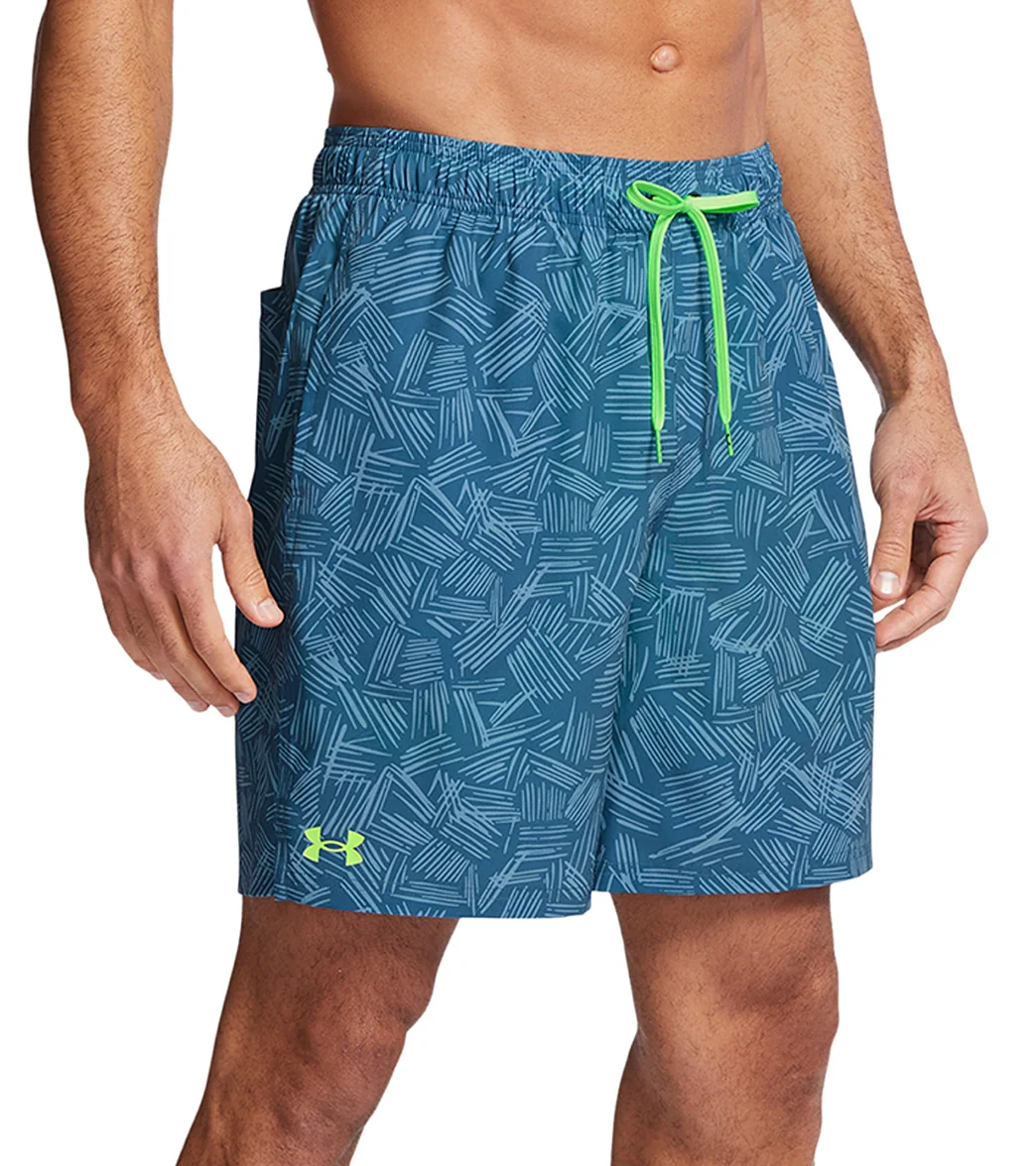 Under Armour Men's UA Palm Sketch Compression Swim Trunks - Image 2
