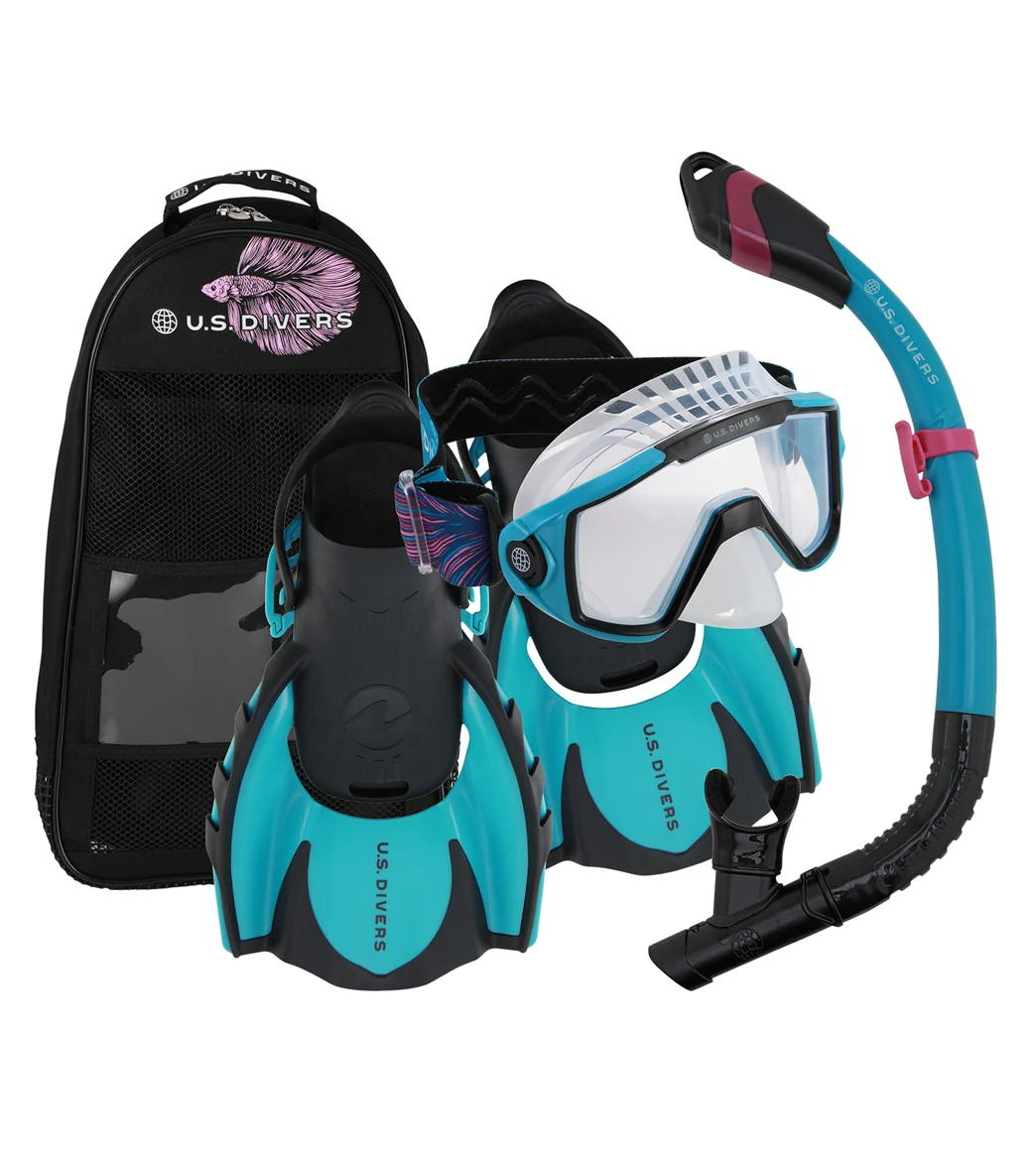 U.S. Divers Avila 2.0 Paradise Beta Mask & Fins Snorkle Set - Image 13