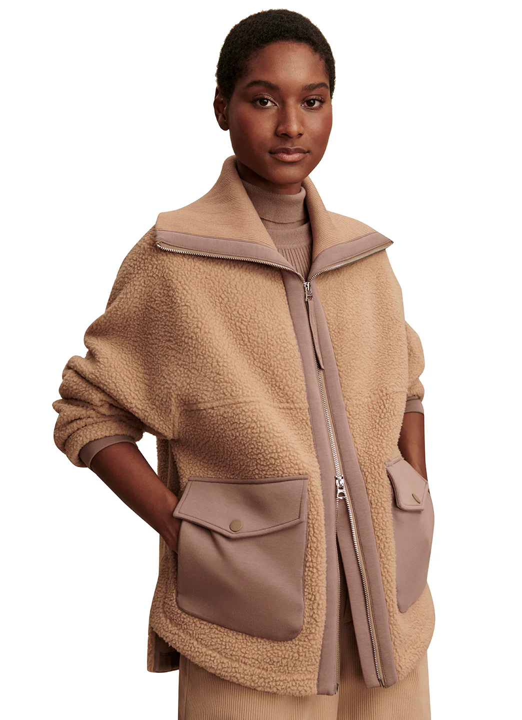 Varley Eleanor Patch Pocket Fleece Jacket - Image 8