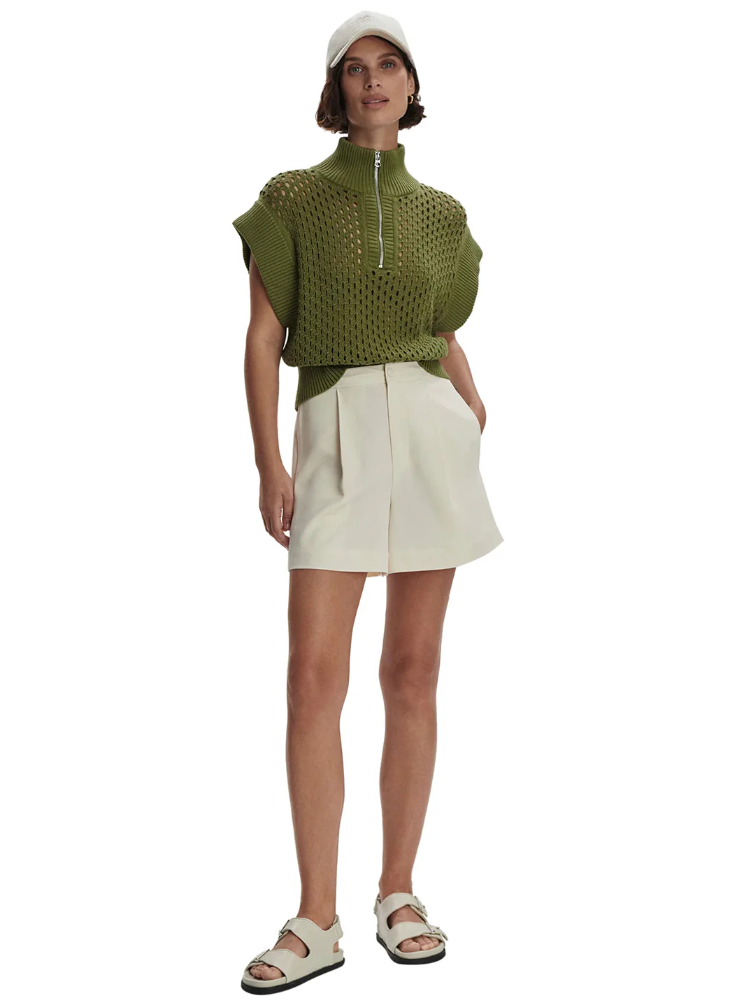 Varley Gaines Half Zip Knit Top - Image 4