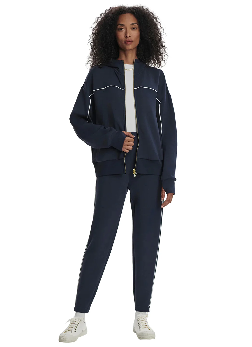 Varley Gia Zip Through Hooded Sweater Jacket - Image 4