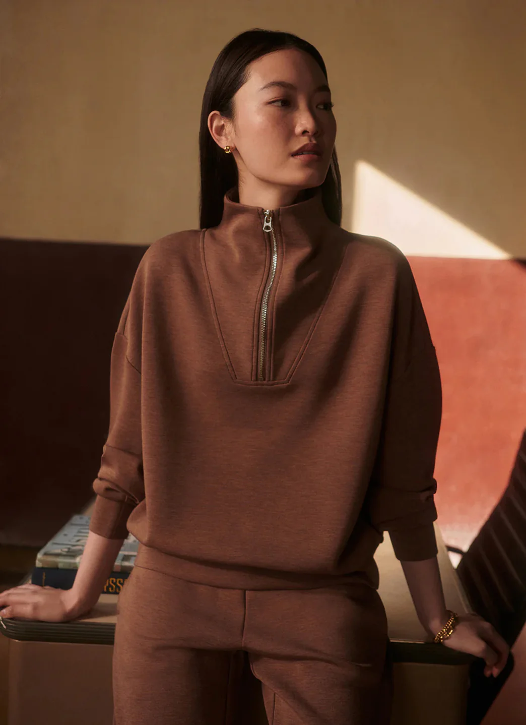 Varley Hawley Half Zip Sweatshirt
