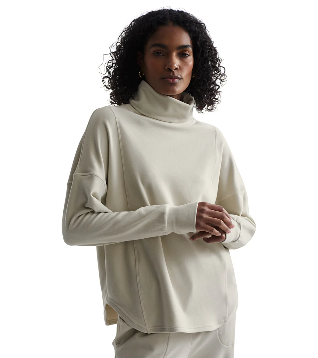 Varley Rainer Roll Neck Brushed Rib Jumper - Image 2