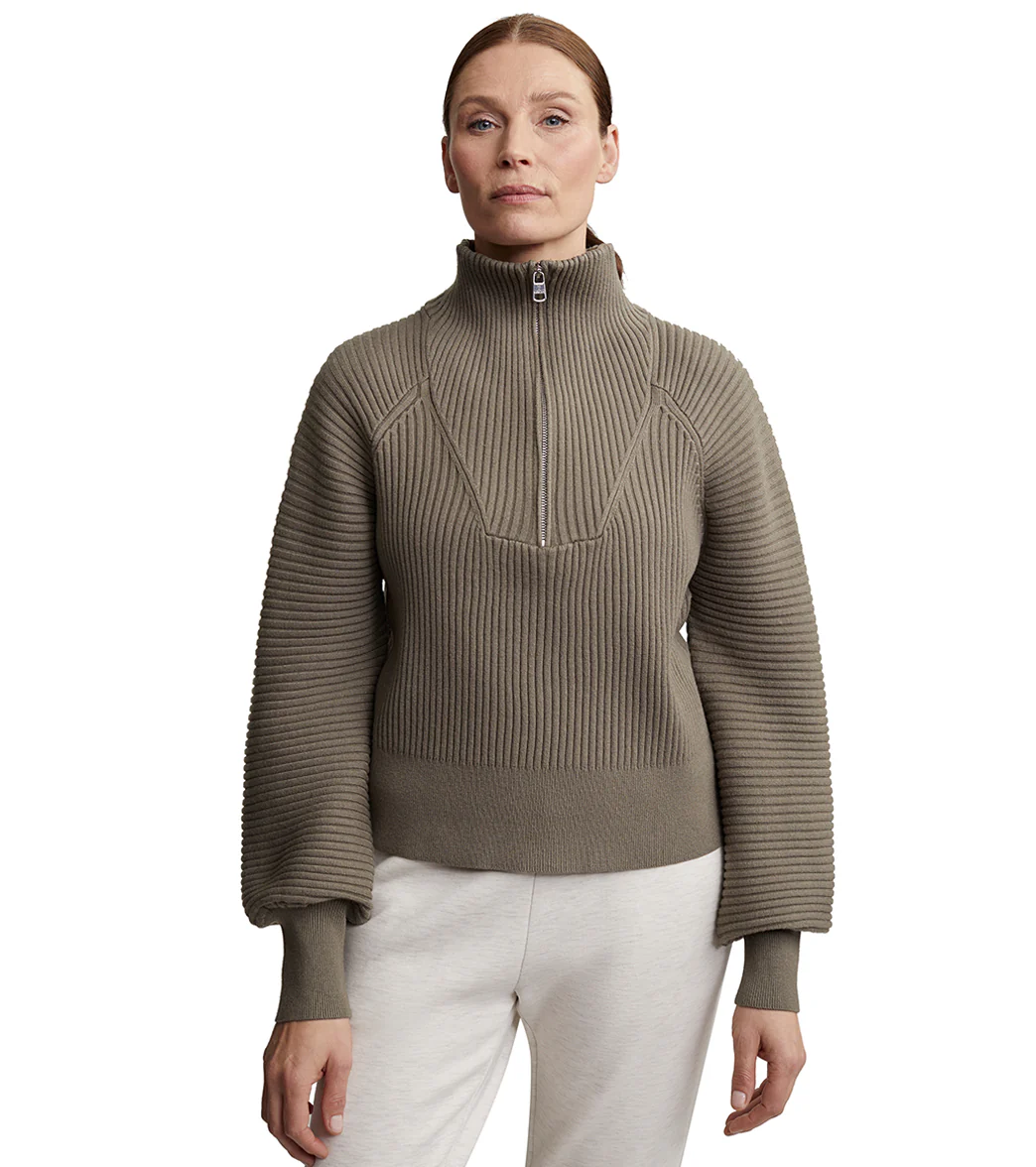 Varley Reid Half Zip Knit Sweater - Image 10