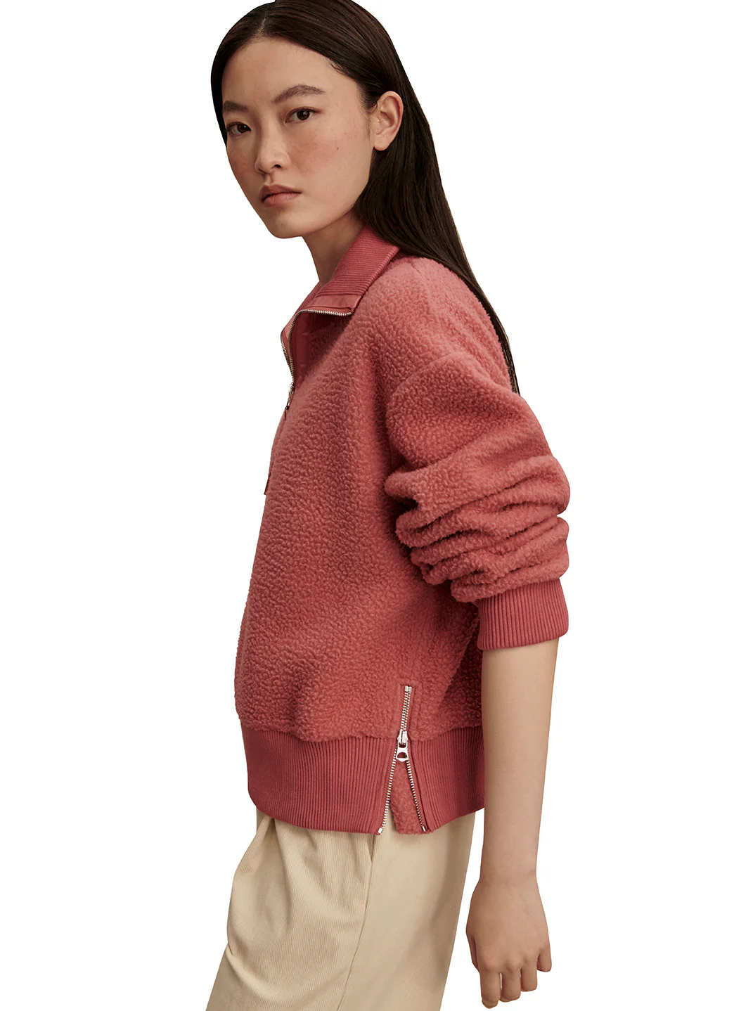 Varley Roselle Half Zip Fleece Pullover - Image 3
