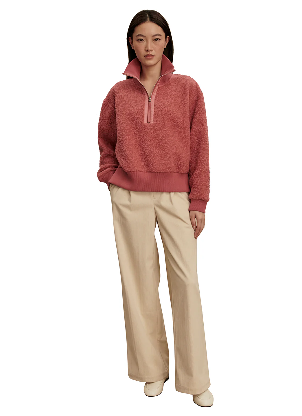 Varley Roselle Half Zip Fleece Pullover - Image 5