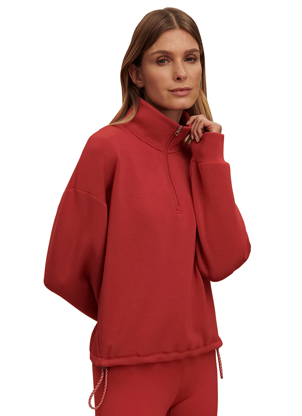 Varley Sian Cropped Half Zip Midlayer Pullover - Image 3