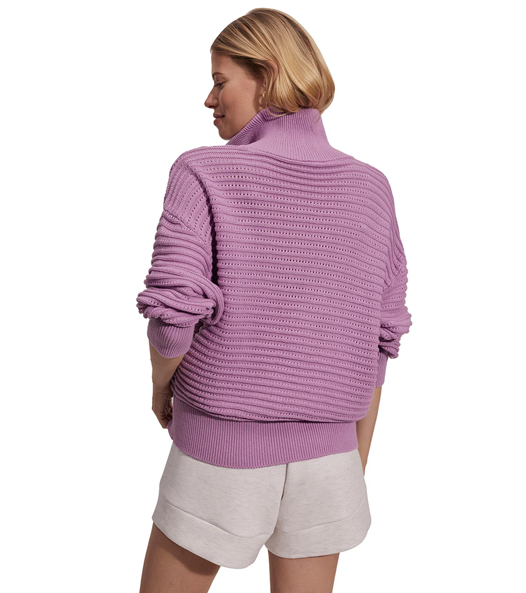 Varley Tara Pointelle Half Zip - Image 12