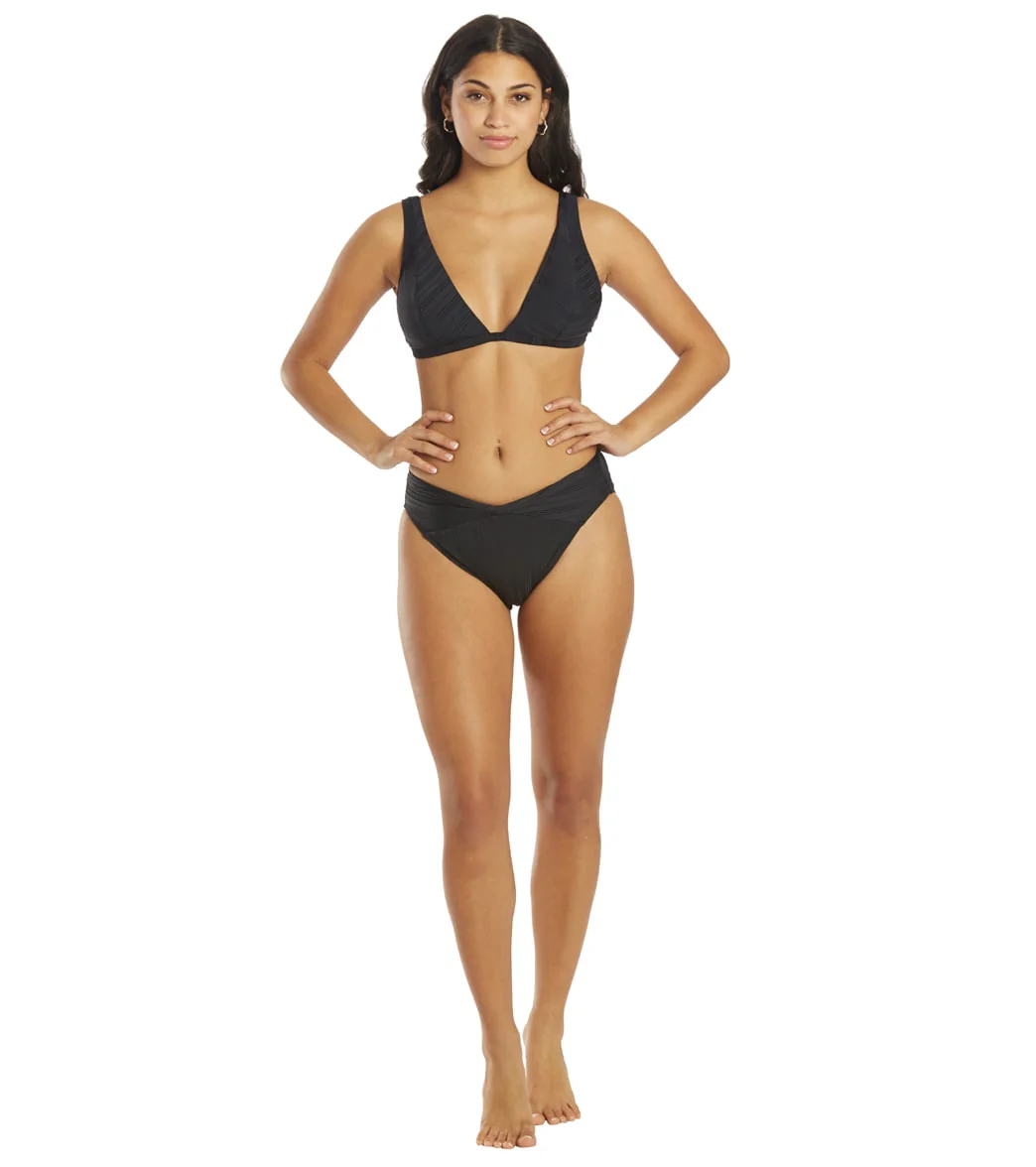 Vince Camuto Women's Ripple Effect Ribbed High Leg Twist Front Bikini Bottom - Image 15