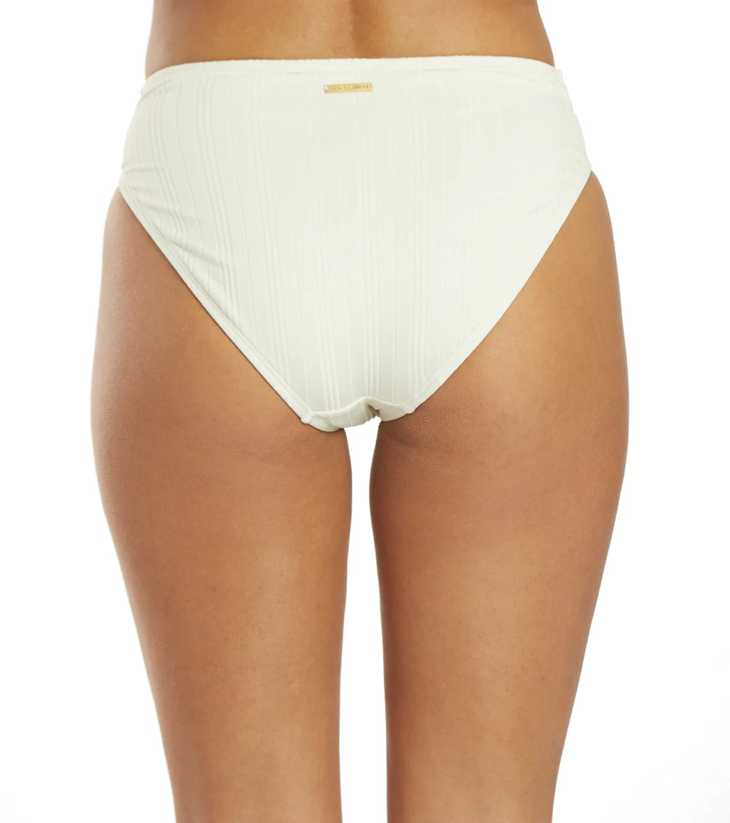 Vince Camuto Women's Ripple Effect Ribbed High Leg Twist Front Bikini Bottom - Image 7