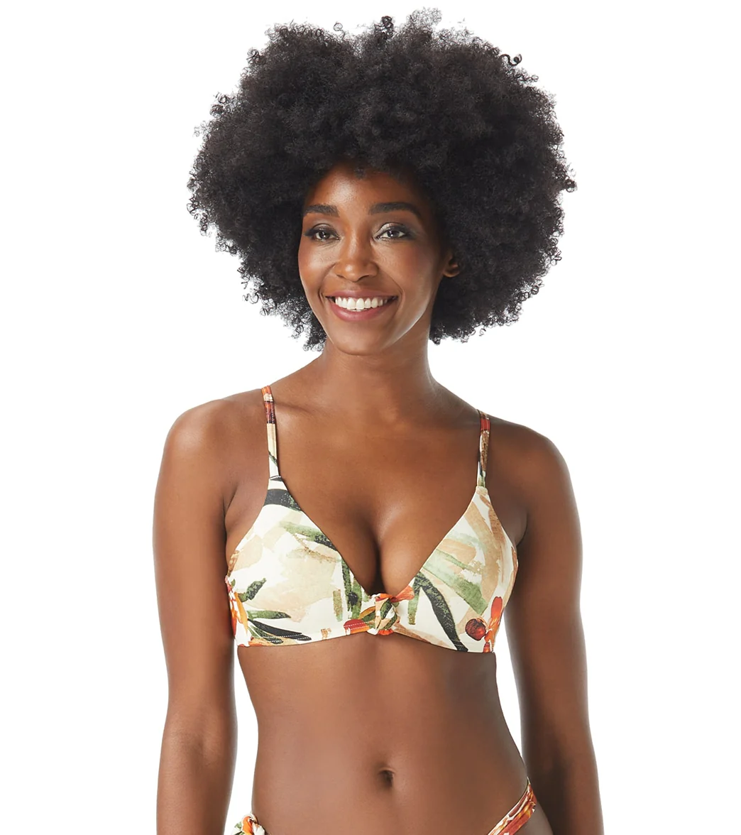 Vince Camuto Women's Seychelle Floral Knotted Bikini Top - Image 3